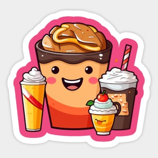 kawaii Ice cream  T-Shirt cute foodfunny Sticker